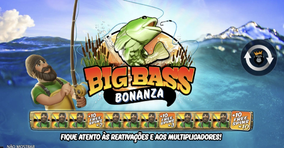 Foto do Jogo Big Bass Bonanza na Pix Luck Cassino